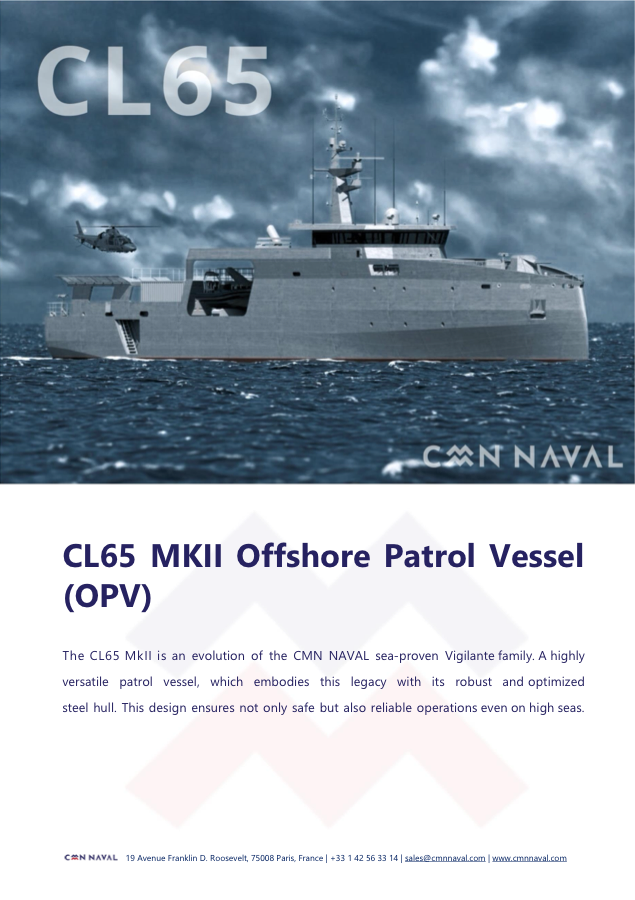 CL65 MkII Offshore Patrol Vessel vessel image