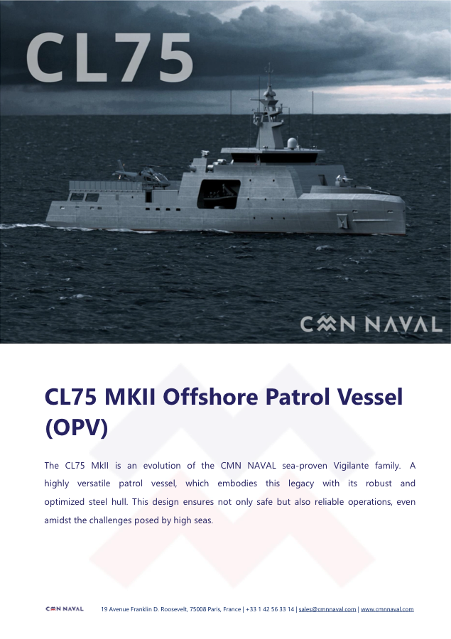 CL75 MkII Offshore Patrol Vessel vessel image