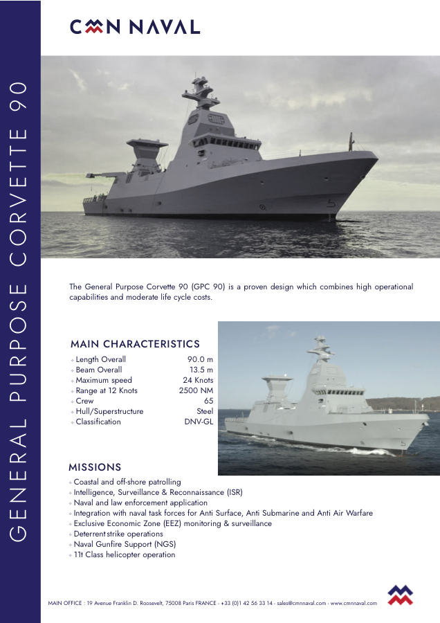 General Purpose Corvette 90 vessel image